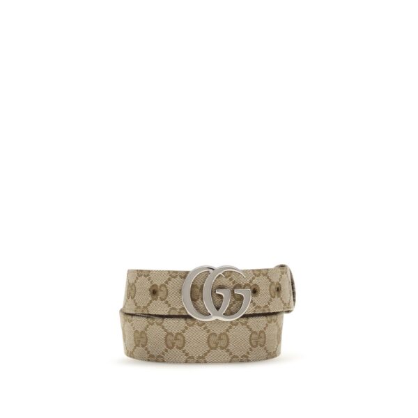 Beige Fabric Regular Belt