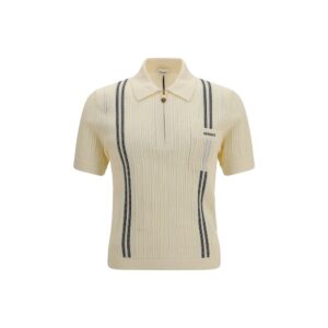 Beige Cotton Polo Shirt