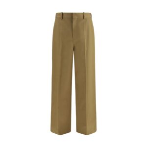 Beige Cotton Chino Pants