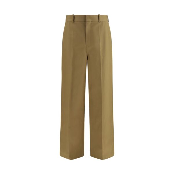 Beige Cotton Chino Pants