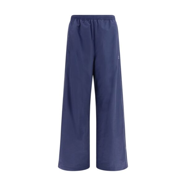Blue Cotton Athletic Pants