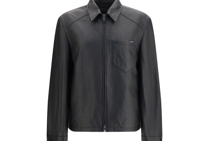 Black Lamb Ovis Aries Leather Jacket - Jag Couture London