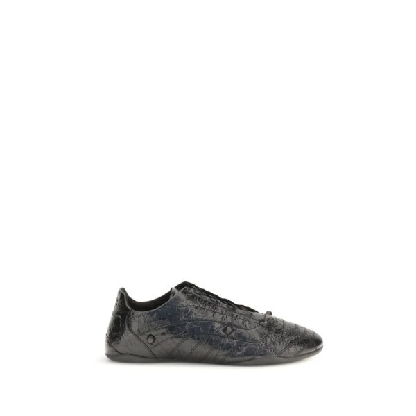 Black Calf Leather Bos Taurus Athletic Sneakers