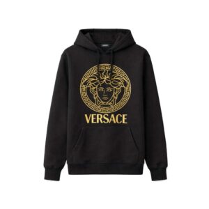 Black Cotton Hoodie