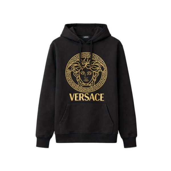 Black Cotton Hoodie