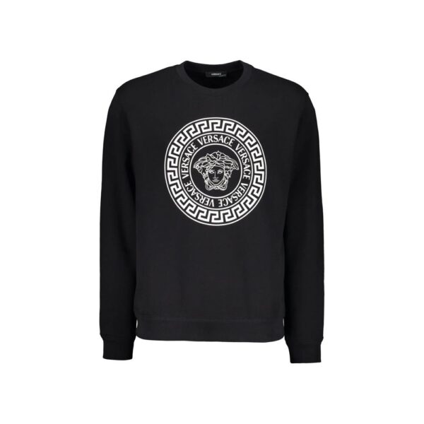 Black Cotton Sweatshirt
