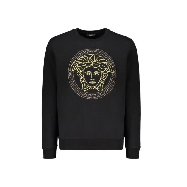 Black Cotton Sweatshirt