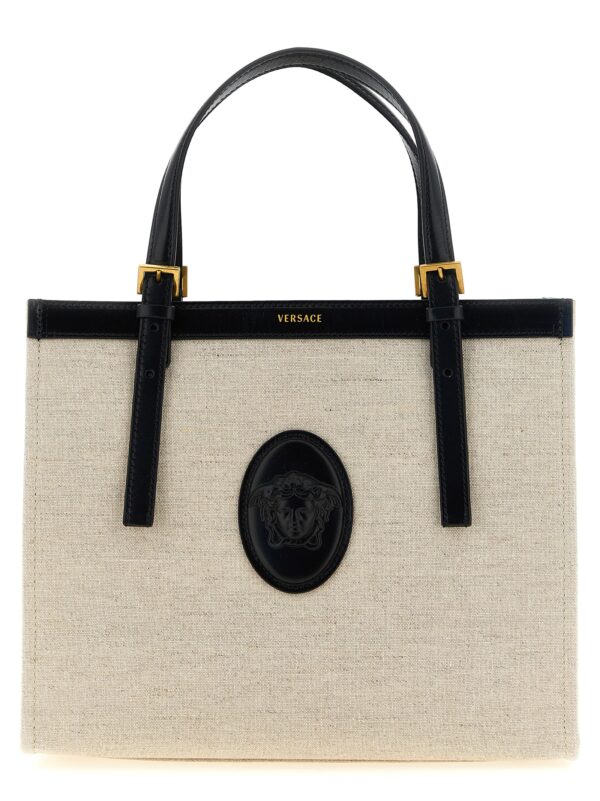 Beige Leather Tote Bag