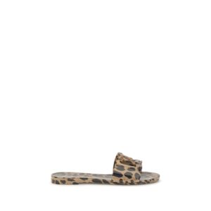 Multicolor Rubber Flat Sandals
