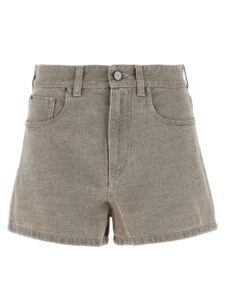 Beige Cotton Bermuda Shorts