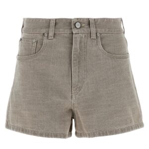 Beige Cotton Bermuda Shorts