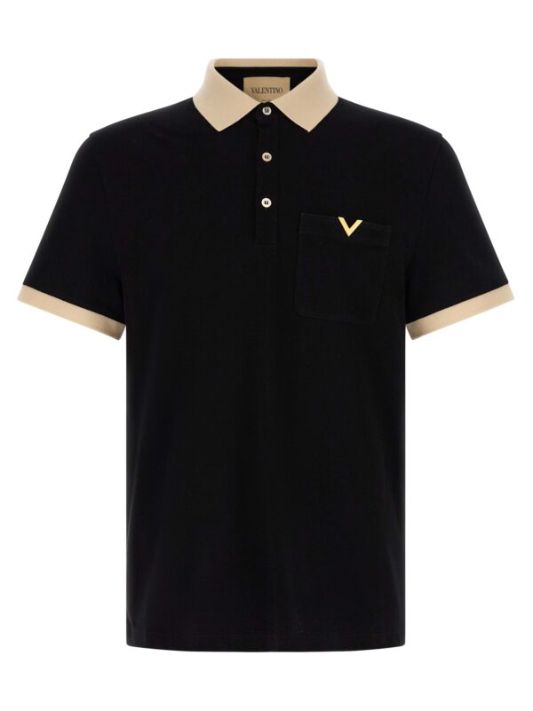 Bicolor Cotton Polo Shirt