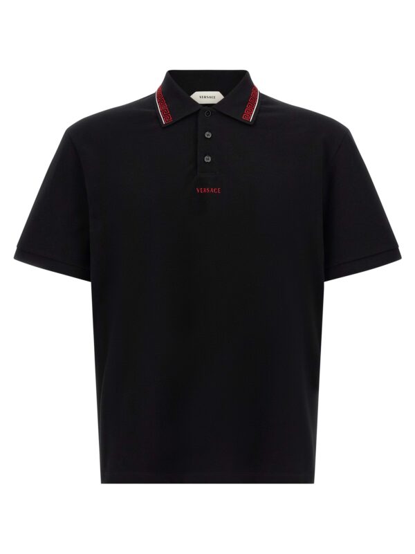 Black Cotton Polo Shirt