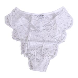 White Floral Lace Low Rise Panty Underwear