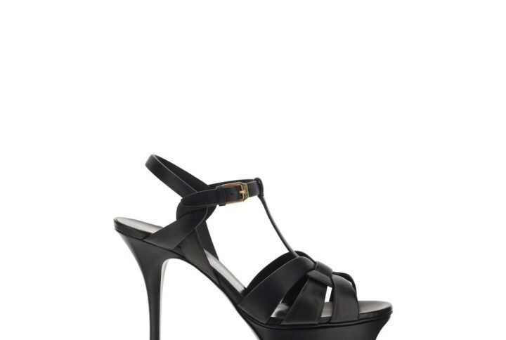 Black Calf Leather Bos Taurus Platform Sandals | Jag Couture London – New York