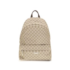 Beige Polyester Backpack