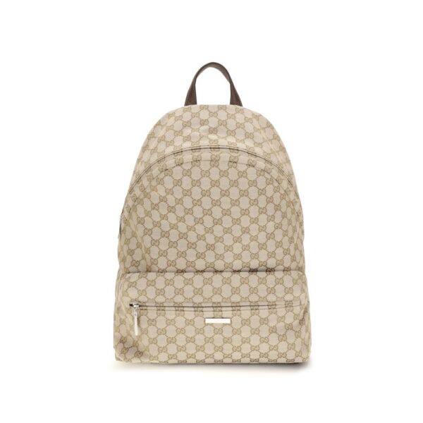 Beige Polyester Backpack