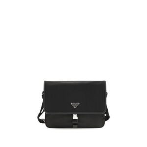 Black Recycled Polyamide Shoulder Bag