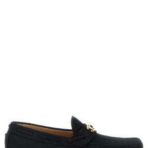 Black Calfskin Slip-On Loafers