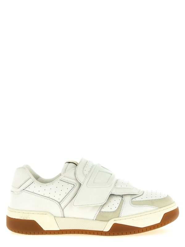 White Leather Athletic Sneakers
