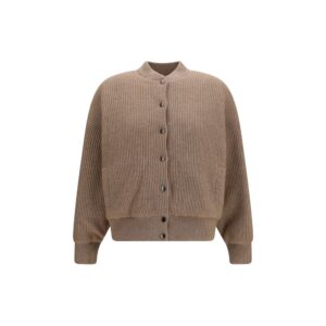 Beige Cashmere Bomber