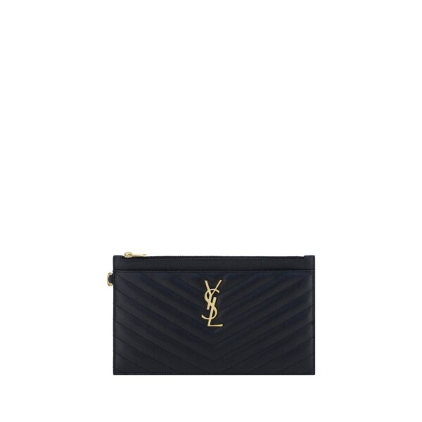 Black Calf Leather Bos Taurus Clutch Bag