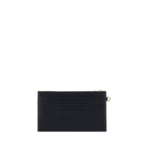 Black Calf Leather Bos Taurus Clutch Bag - Jag Couture London