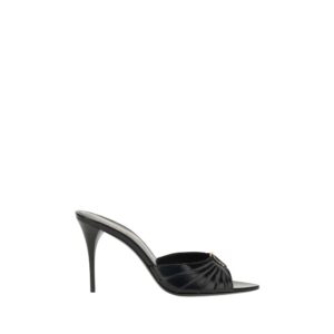 Black Lamb Ovis Aries Stiletto Heel Sandals