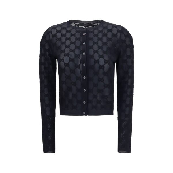 Black Viscose Cardigan