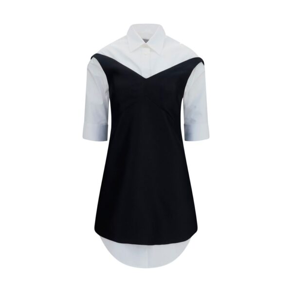 Black Wool Oves Aries Casual Dress
