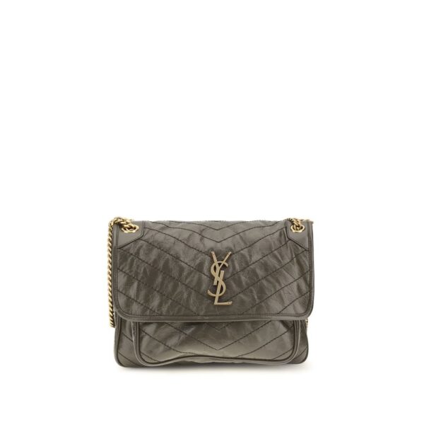 Bicolor Calf Leather Bos Taurus Shoulder Bag
