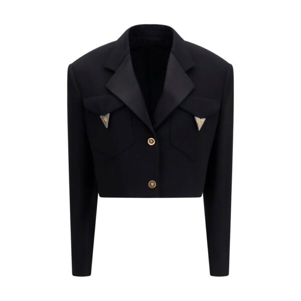 Black Wool Oves Aries Blazer