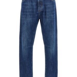 Blue Cotton Relaxed Fit Jeans