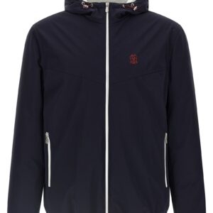 Blue Polyamide Shell Jacket