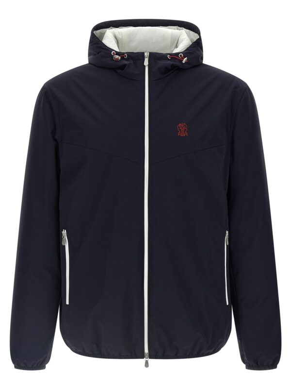 Blue Polyamide Shell Jacket