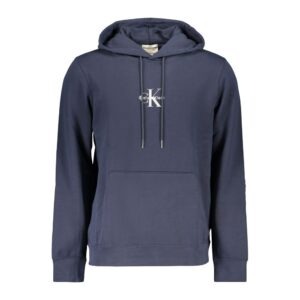 Blue Cotton Men Sweater
