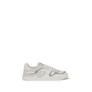 White Calf Leather Bos Taurus Low Top Sneakers