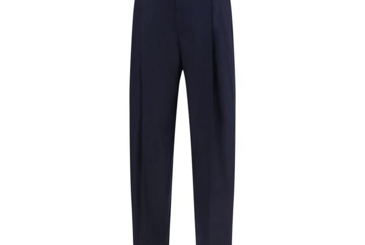 Blue Wool Oves Aries Dress Pants | Jag Couture London – New York