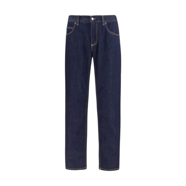 Blue Cotton Jeans Denim