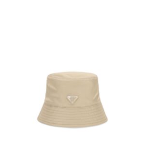 Beige Polyamide Bucket Hat - Jag Couture London