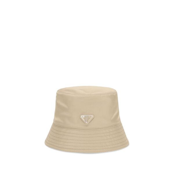 Beige Polyamide Bucket Hat