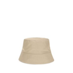 Beige Polyamide Bucket Hat - Jag Couture London