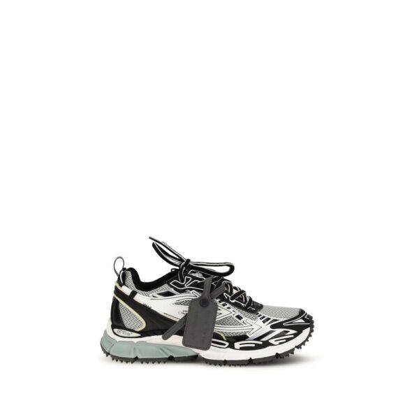 Gray Polyester Athletic Sneakers