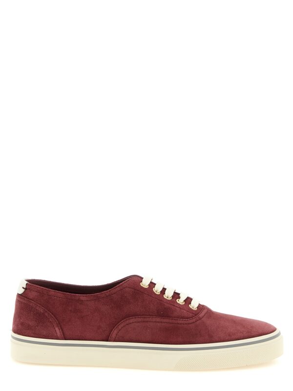 Bordeaux Calfskin Low Top Sneakers