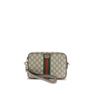 Beige Polyethylene Shoulder Bag