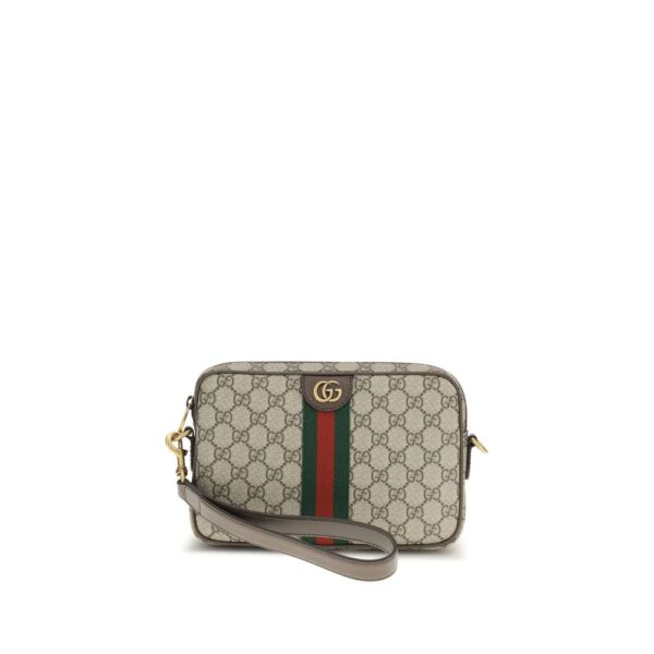 Beige Polyethylene Shoulder Bag