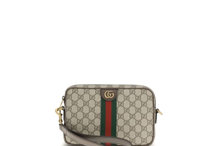 Beige Polyethylene Shoulder Bag