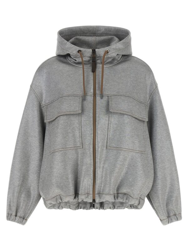 Silver Cotton Bomber