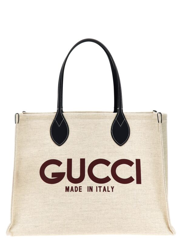 Beige Polyethylene Tote Bag