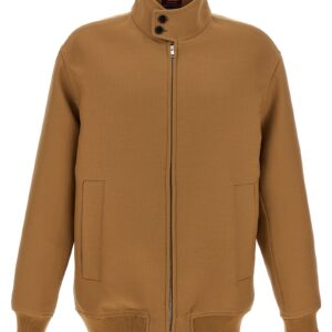 Brown Wool Full-Length Jacket